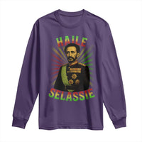 Emperor Haile Selassie Long Sleeve Shirt Ras Tafari His Imperial Majesty Jamaican - Wonder Print Shop