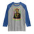 Emperor Haile Selassie Raglan Shirt Ras Tafari His Imperial Majesty Jamaican - Wonder Print Shop