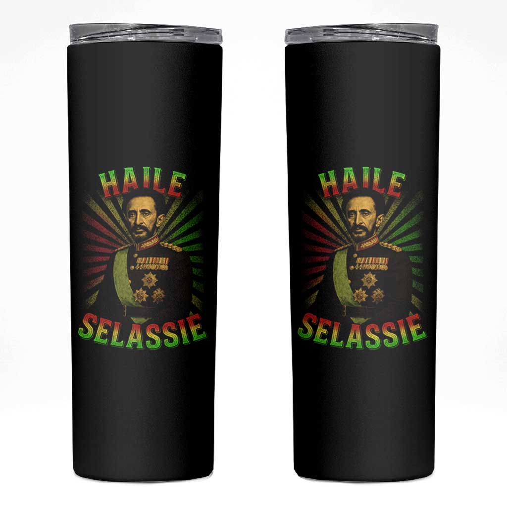 Emperor Haile Selassie Skinny Tumbler Ras Tafari His Imperial Majesty Jamaican - Wonder Print Shop