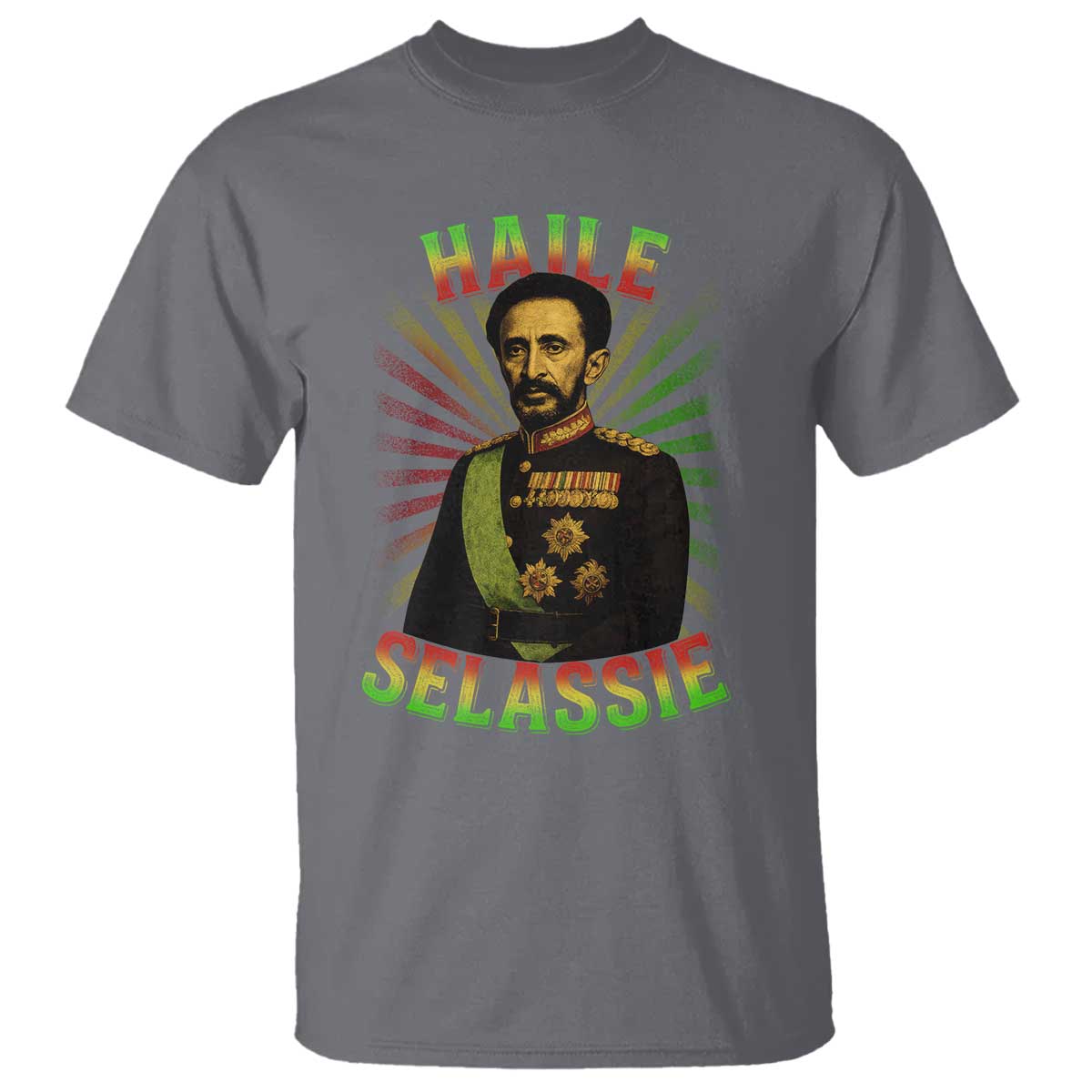 Emperor Haile Selassie T Shirt Ras Tafari His Imperial Majesty Jamaican - Wonder Print Shop