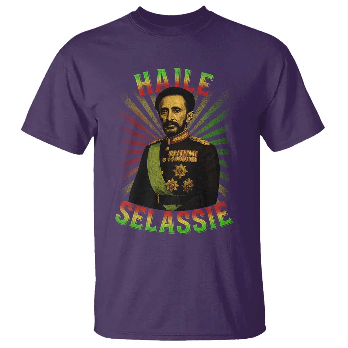 Emperor Haile Selassie T Shirt Ras Tafari His Imperial Majesty Jamaican - Wonder Print Shop