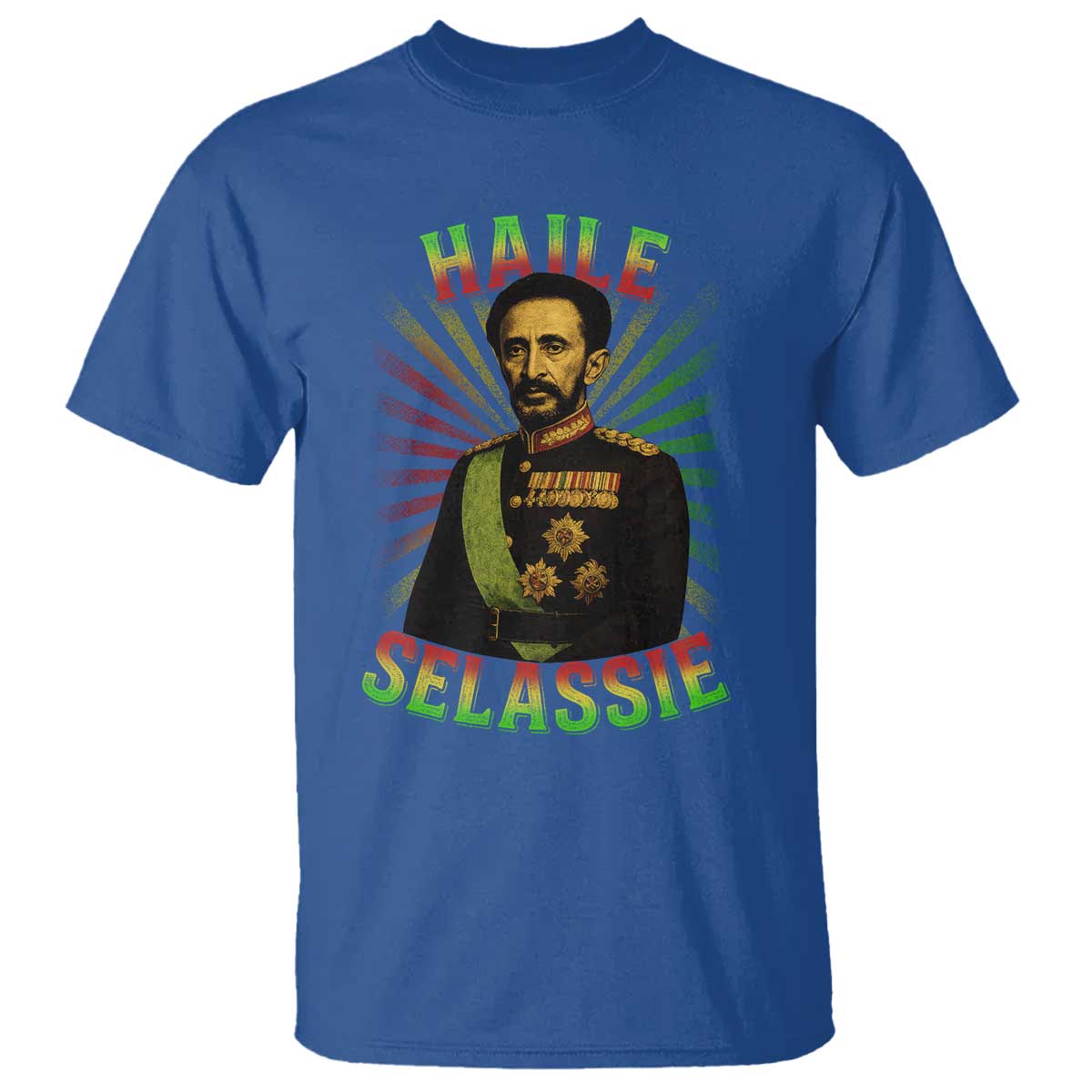 Emperor Haile Selassie T Shirt Ras Tafari His Imperial Majesty Jamaican - Wonder Print Shop