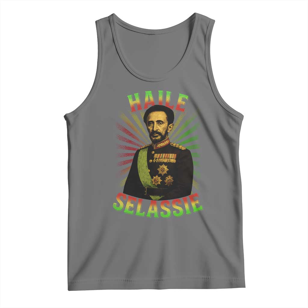 Emperor Haile Selassie Tank Top Ras Tafari His Imperial Majesty Jamaican - Wonder Print Shop