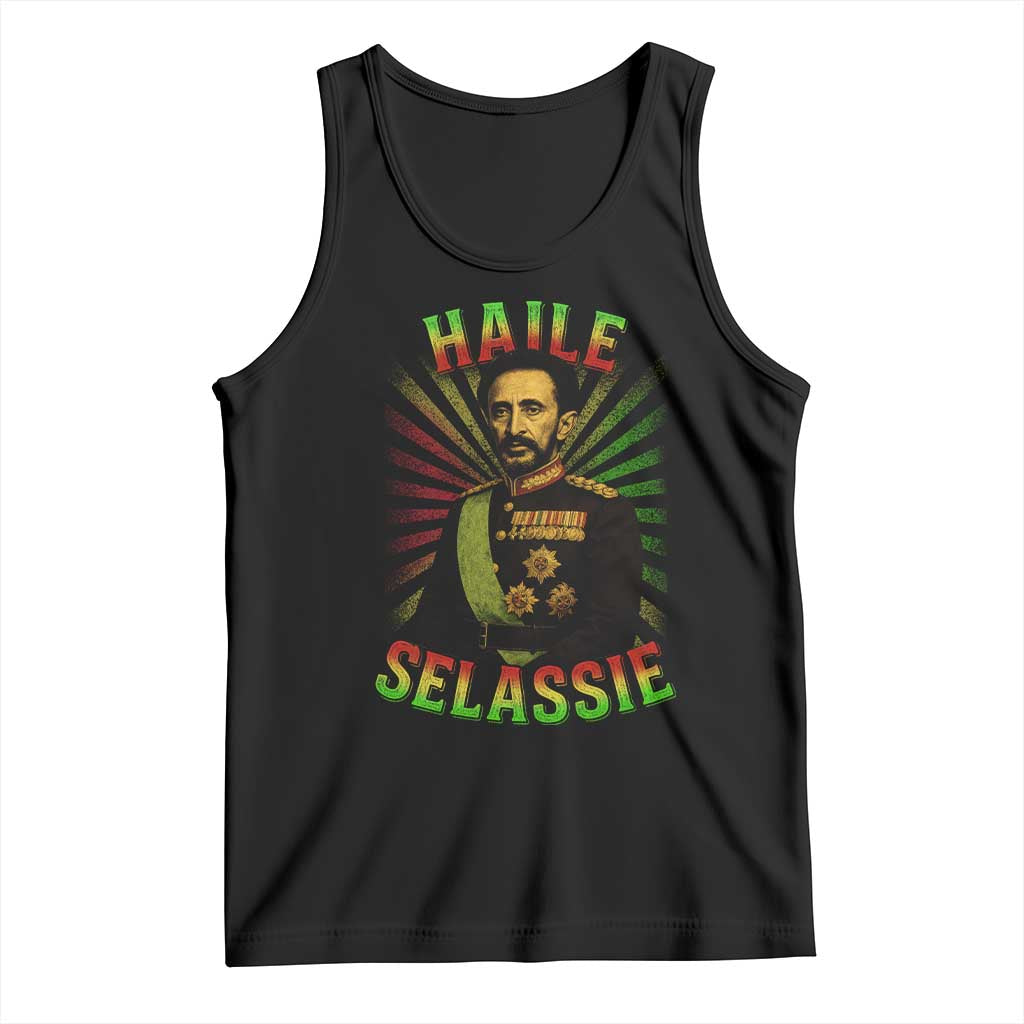 Emperor Haile Selassie Tank Top Ras Tafari His Imperial Majesty Jamaican - Wonder Print Shop