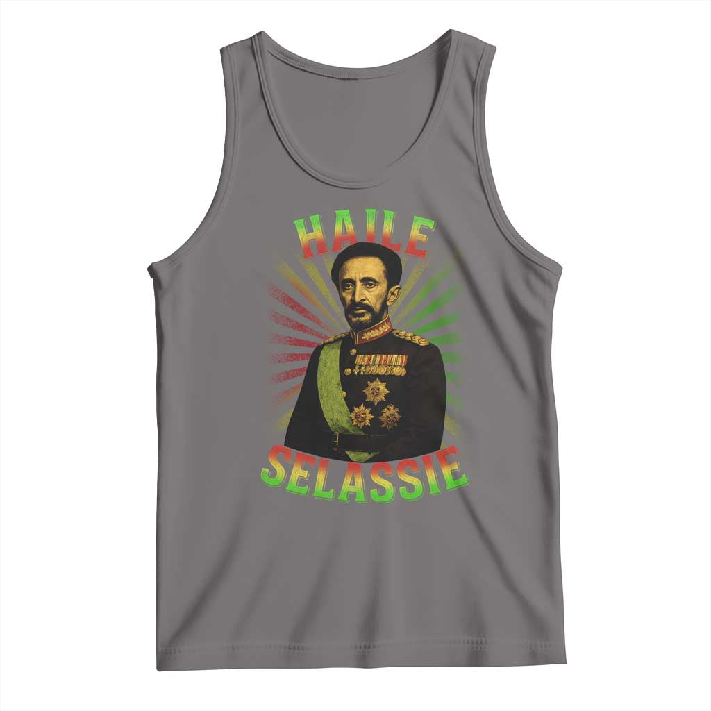 Emperor Haile Selassie Tank Top Ras Tafari His Imperial Majesty Jamaican - Wonder Print Shop