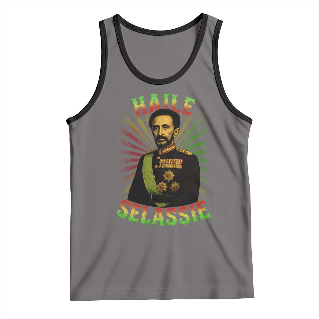 Emperor Haile Selassie Tank Top Ras Tafari His Imperial Majesty Jamaican - Wonder Print Shop