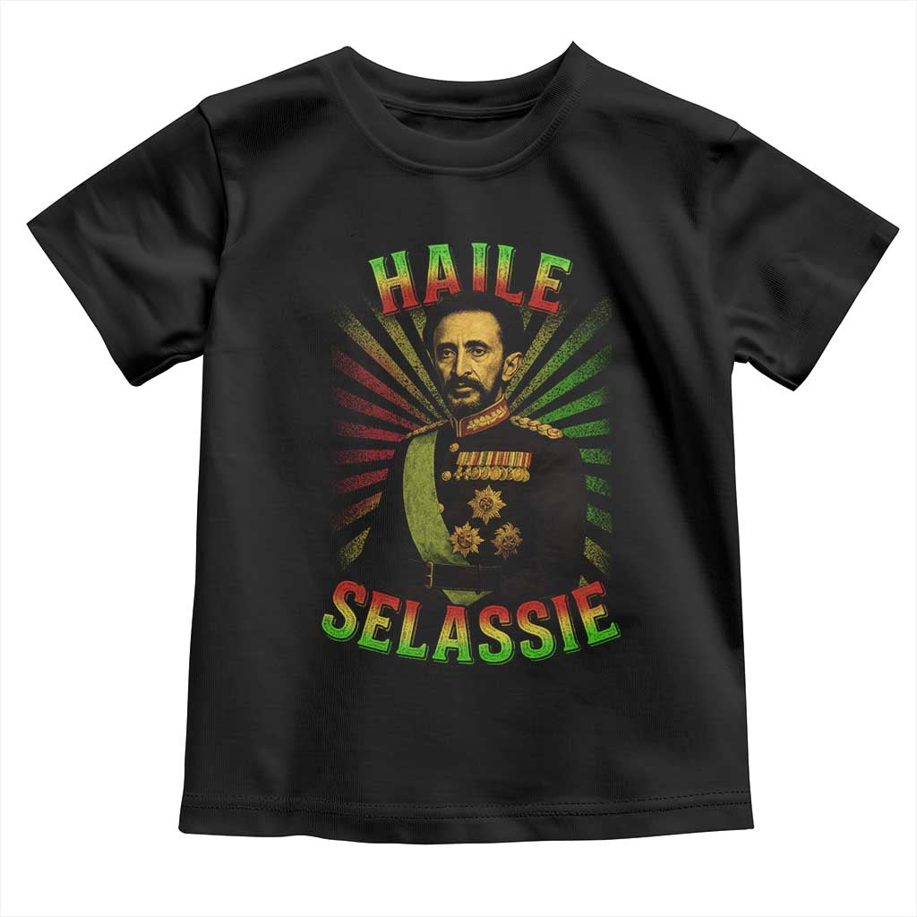 Emperor Haile Selassie Toddler T Shirt Ras Tafari His Imperial Majesty Jamaican - Wonder Print Shop