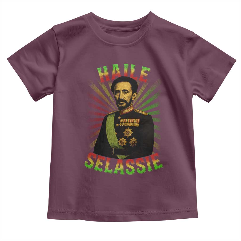 Emperor Haile Selassie Toddler T Shirt Ras Tafari His Imperial Majesty Jamaican - Wonder Print Shop