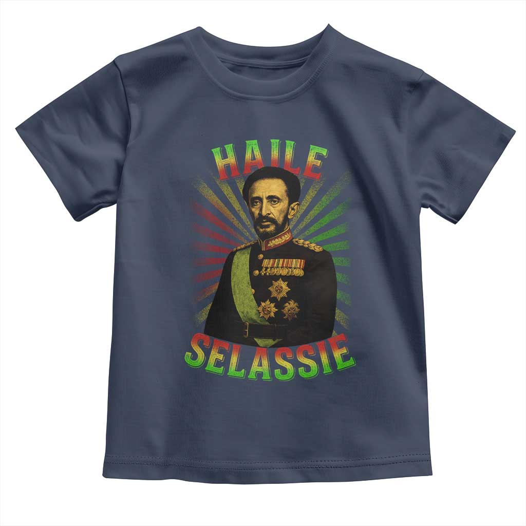 Emperor Haile Selassie Toddler T Shirt Ras Tafari His Imperial Majesty Jamaican - Wonder Print Shop