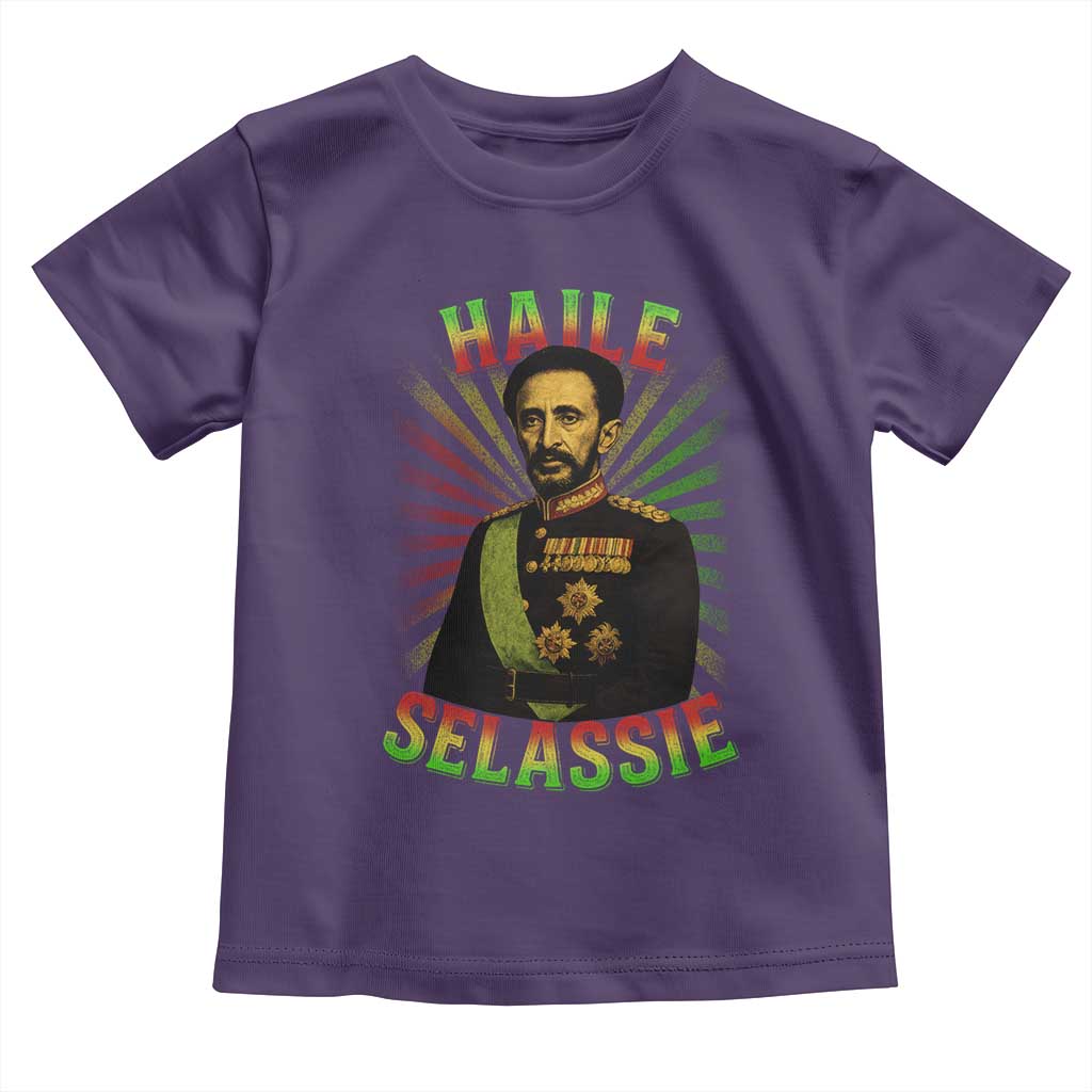 Emperor Haile Selassie Toddler T Shirt Ras Tafari His Imperial Majesty Jamaican - Wonder Print Shop