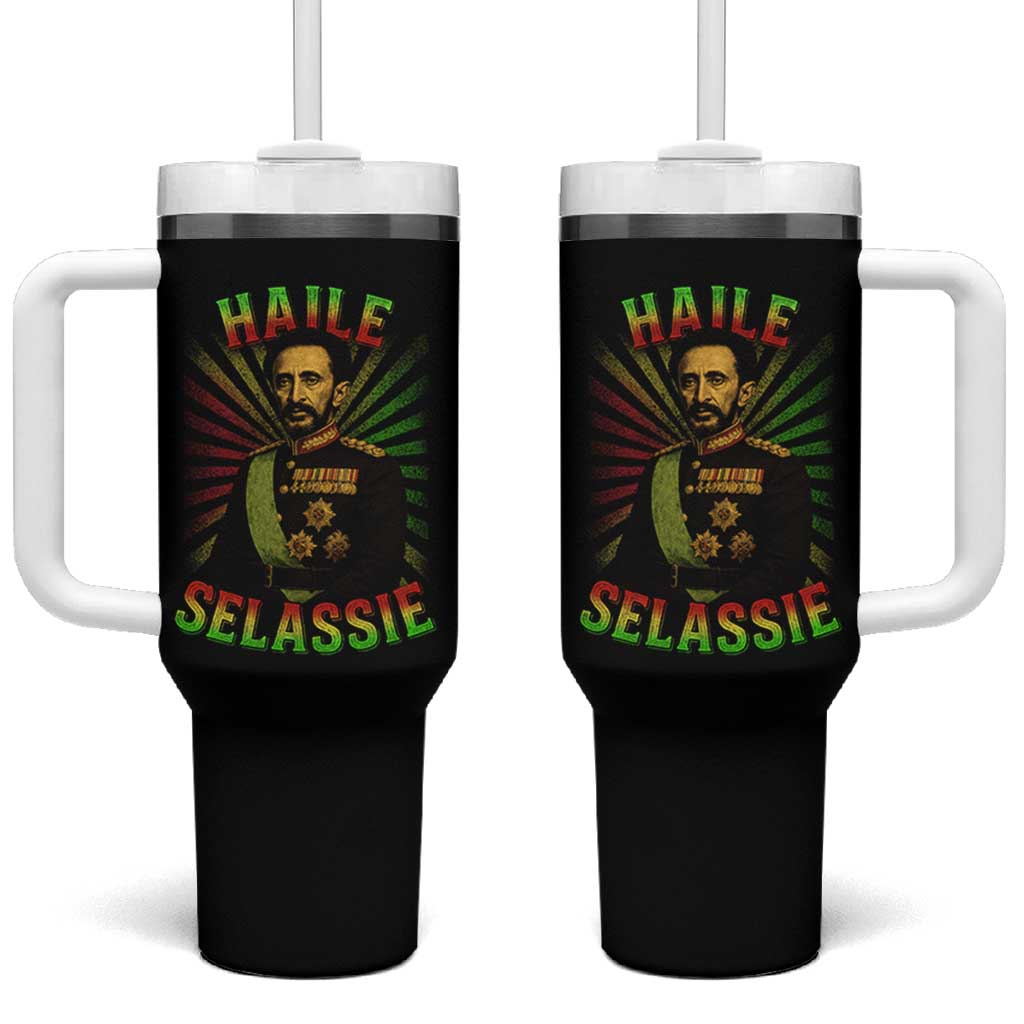 Emperor Haile Selassie Tumbler With Handle Ras Tafari His Imperial Majesty Jamaican - Wonder Print Shop