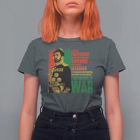 Haile Selassie Quotes T Shirt For Women Until The Philosophy Which Holds One Race Speech War - Wonder Print Shop
