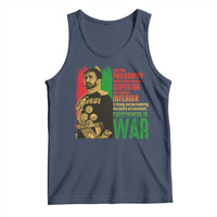 Haile Selassie Quotes Tank Top Until The Philosophy Which Holds One Race Speech War - Wonder Print Shop