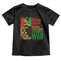 Haile Selassie Quotes Toddler T Shirt Until The Philosophy Which Holds One Race Speech War - Wonder Print Shop