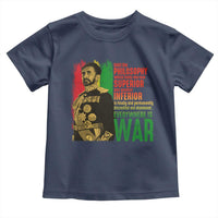 Haile Selassie Quotes Toddler T Shirt Until The Philosophy Which Holds One Race Speech War - Wonder Print Shop