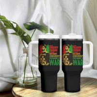 Haile Selassie Quotes Tumbler With Handle Until The Philosophy Which Holds One Race Speech War - Wonder Print Shop