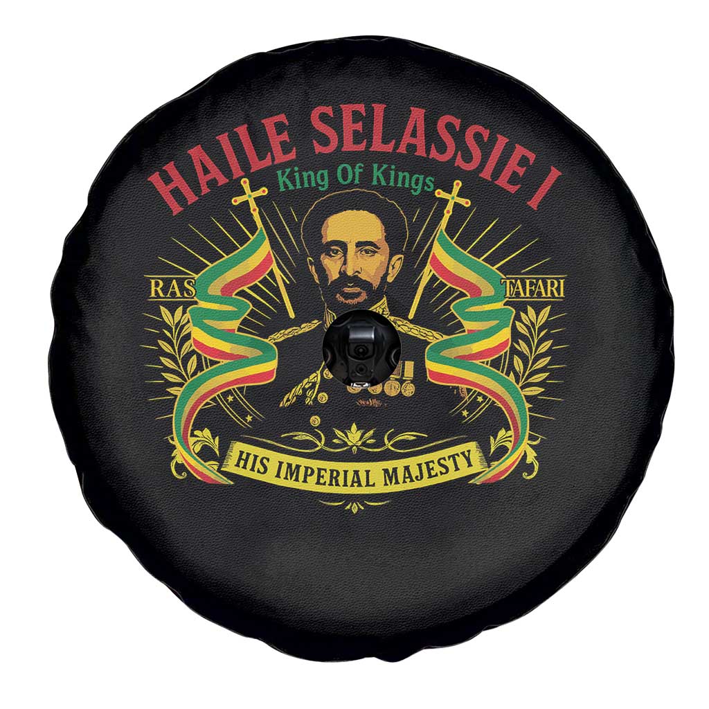 Haile Selassie Spare Tire Cover Ras Tafari King Of Kings His Imperial Majesty - Wonder Print Shop