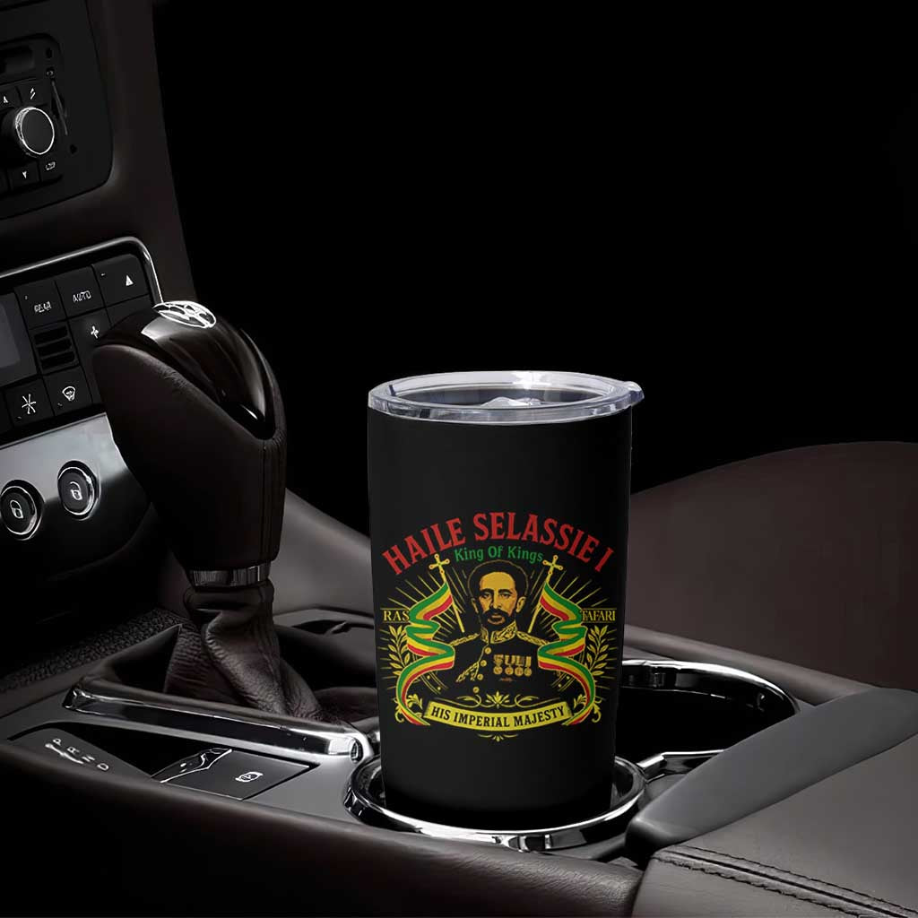 Haile Selassie Tumbler Cup Ras Tafari King Of Kings His Imperial Majesty - Wonder Print Shop