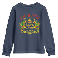 Haile Selassie Youth Sweatshirt Ras Tafari King Of Kings His Imperial Majesty - Wonder Print Shop