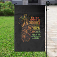 Haile Selassie Quotes Garden Flag History Teaches Us That Unity Is Strength Rasta Lions of Judah - Wonder Print Shop