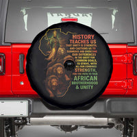 Haile Selassie Quotes Spare Tire Cover History Teaches Us That Unity Is Strength Rasta Lions of Judah - Wonder Print Shop