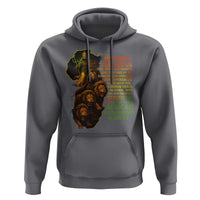 Haile Selassie Quotes Hoodie History Teaches Us That Unity Is Strength Rasta Lions of Judah - Wonder Print Shop