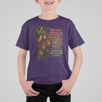 Haile Selassie Quotes T Shirt For Kid History Teaches Us That Unity Is Strength Rasta Lions of Judah - Wonder Print Shop