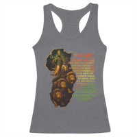 Haile Selassie Quotes Racerback Tank Top History Teaches Us That Unity Is Strength Rasta Lions of Judah - Wonder Print Shop