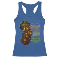 Haile Selassie Quotes Racerback Tank Top History Teaches Us That Unity Is Strength Rasta Lions of Judah - Wonder Print Shop