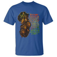 Haile Selassie Quotes T Shirt History Teaches Us That Unity Is Strength Rasta Lions of Judah - Wonder Print Shop