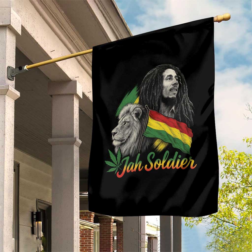 Jah Soldier Garden Flag Lion Of Judah Reggae Rastafari Flag - Wonder Print Shop