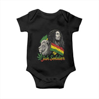 Jah Soldier Baby Onesie Lion Of Judah Reggae Rastafari Flag - Wonder Print Shop