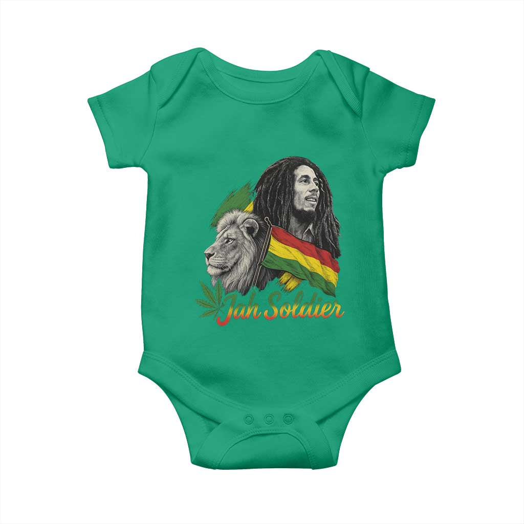 Jah Soldier Baby Onesie Lion Of Judah Reggae Rastafari Flag - Wonder Print Shop