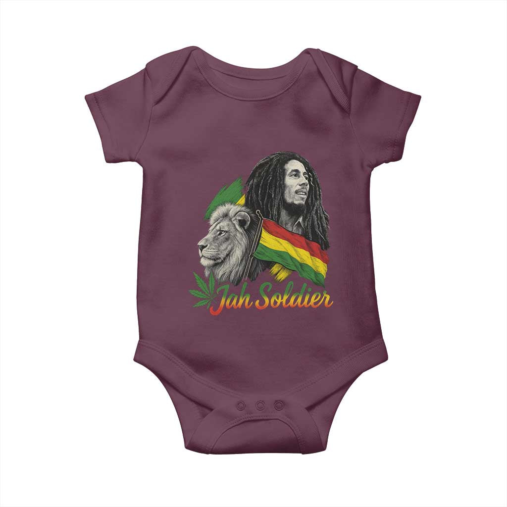 Jah Soldier Baby Onesie Lion Of Judah Reggae Rastafari Flag - Wonder Print Shop