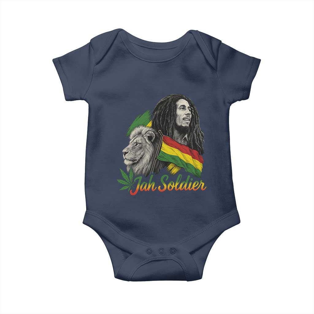Jah Soldier Baby Onesie Lion Of Judah Reggae Rastafari Flag - Wonder Print Shop