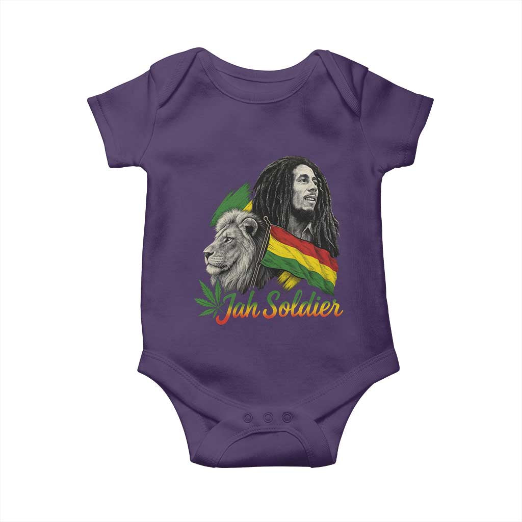 Jah Soldier Baby Onesie Lion Of Judah Reggae Rastafari Flag - Wonder Print Shop