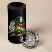 Jah Soldier 4 in 1 Can Cooler Tumbler Lion Of Judah Reggae Rastafari Flag - Wonder Print Shop