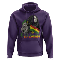 Jah Soldier Hoodie Lion Of Judah Reggae Rastafari Flag - Wonder Print Shop