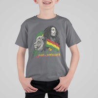 Jah Soldier T Shirt For Kid Lion Of Judah Reggae Rastafari Flag - Wonder Print Shop