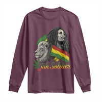 Jah Soldier Long Sleeve Shirt Lion Of Judah Reggae Rastafari Flag - Wonder Print Shop