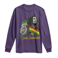 Jah Soldier Long Sleeve Shirt Lion Of Judah Reggae Rastafari Flag - Wonder Print Shop
