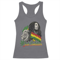 Jah Soldier Racerback Tank Top Lion Of Judah Reggae Rastafari Flag - Wonder Print Shop
