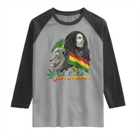 Jah Soldier Raglan Shirt Lion Of Judah Reggae Rastafari Flag - Wonder Print Shop