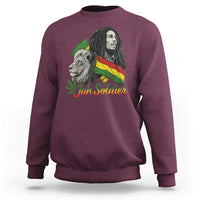 Jah Soldier Sweatshirt Lion Of Judah Reggae Rastafari Flag - Wonder Print Shop
