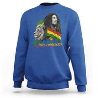 Jah Soldier Sweatshirt Lion Of Judah Reggae Rastafari Flag - Wonder Print Shop