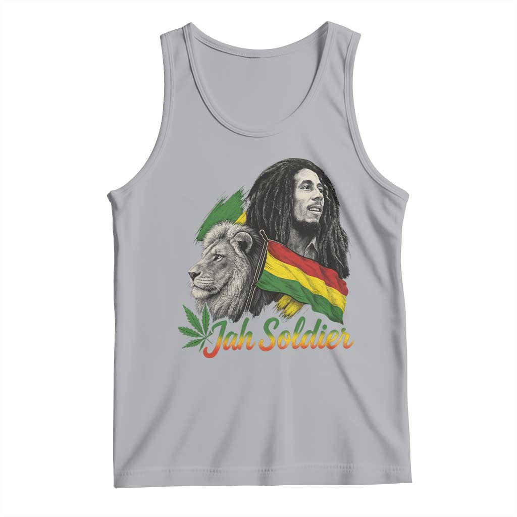 Jah Soldier Tank Top Lion Of Judah Reggae Rastafari Flag - Wonder Print Shop
