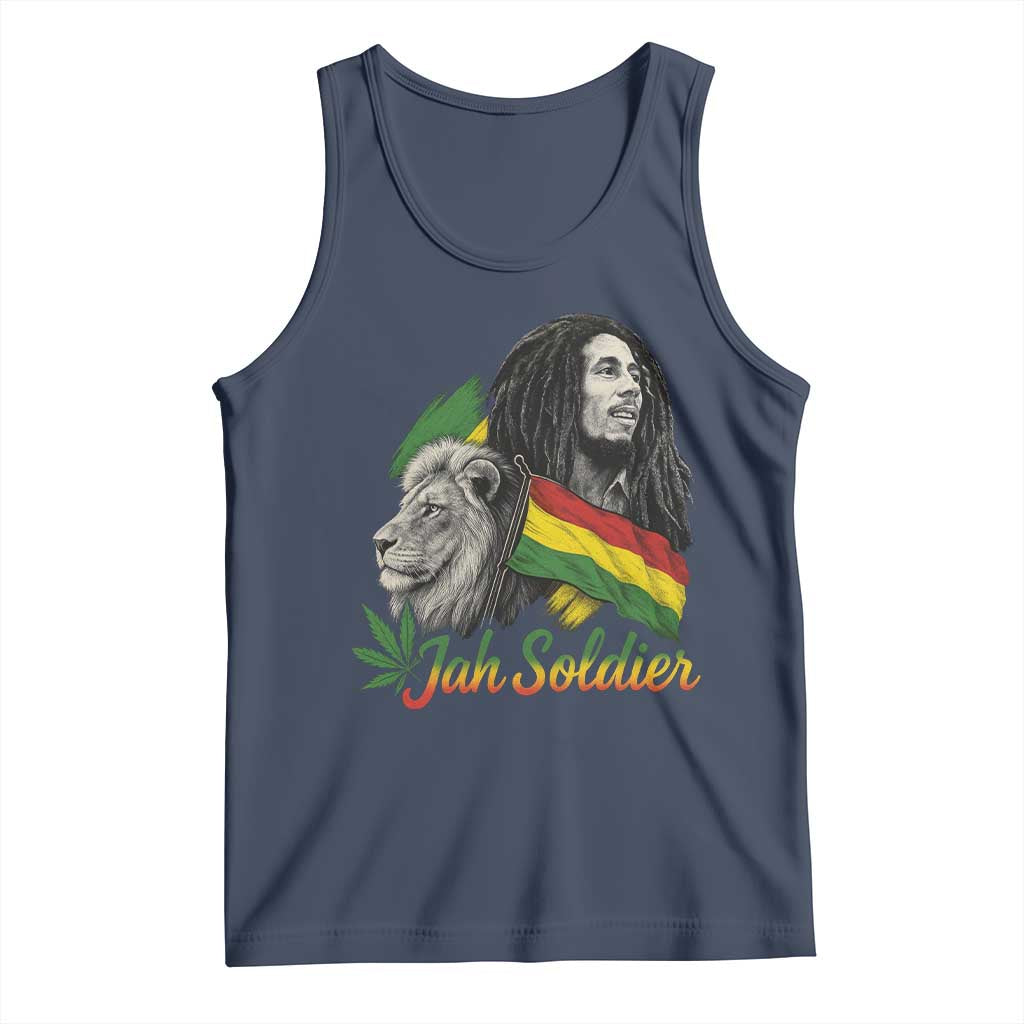 Jah Soldier Tank Top Lion Of Judah Reggae Rastafari Flag - Wonder Print Shop
