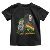Jah Soldier Toddler T Shirt Lion Of Judah Reggae Rastafari Flag - Wonder Print Shop