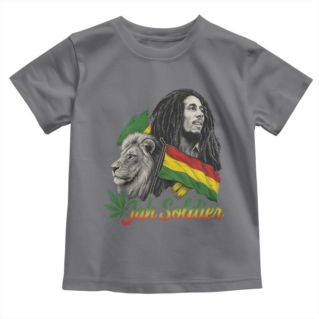 Jah Soldier Toddler T Shirt Lion Of Judah Reggae Rastafari Flag - Wonder Print Shop