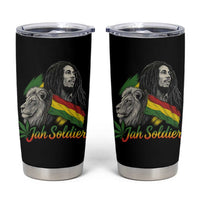 Jah Soldier Tumbler Cup Lion Of Judah Reggae Rastafari Flag - Wonder Print Shop